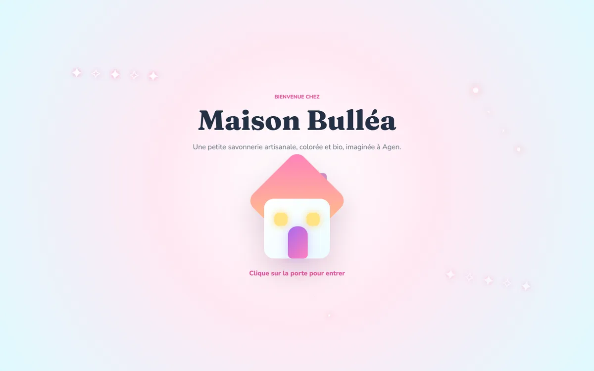 Page d’accueil de la démonstration Maison Bulléa